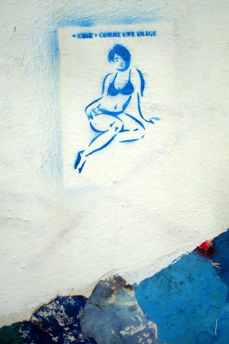 hier sur le mur d'une crèche à Paris 5e, photo Alina Reyes